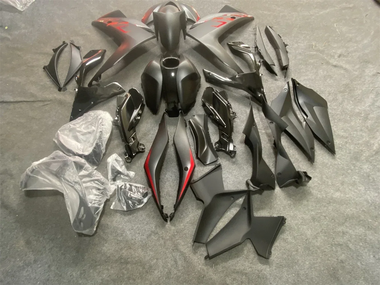 انسيابية حقن لياماها R3 R25 2015 2016 2017 لوحات كاملة 15 16 17 مجموعة ألواح بلاستيكية ABS هيكل العمل قلنسوة سوداء