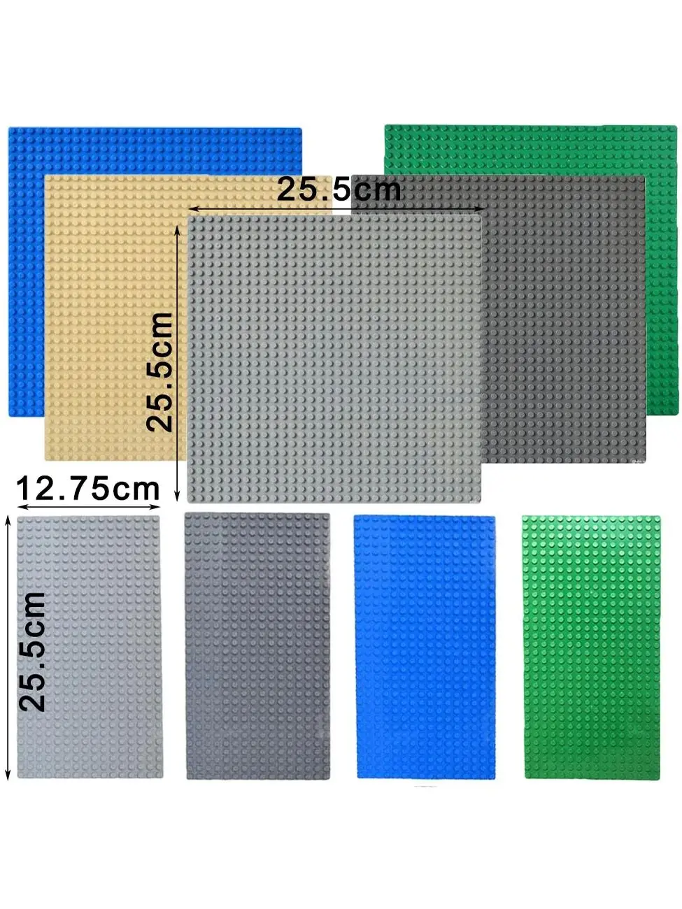 25,5*25,5 cm 32x32 Grundplatte Klassische Bausteine BASISPLATTE BAUENBLOCKE kinder ziegel spielzeug