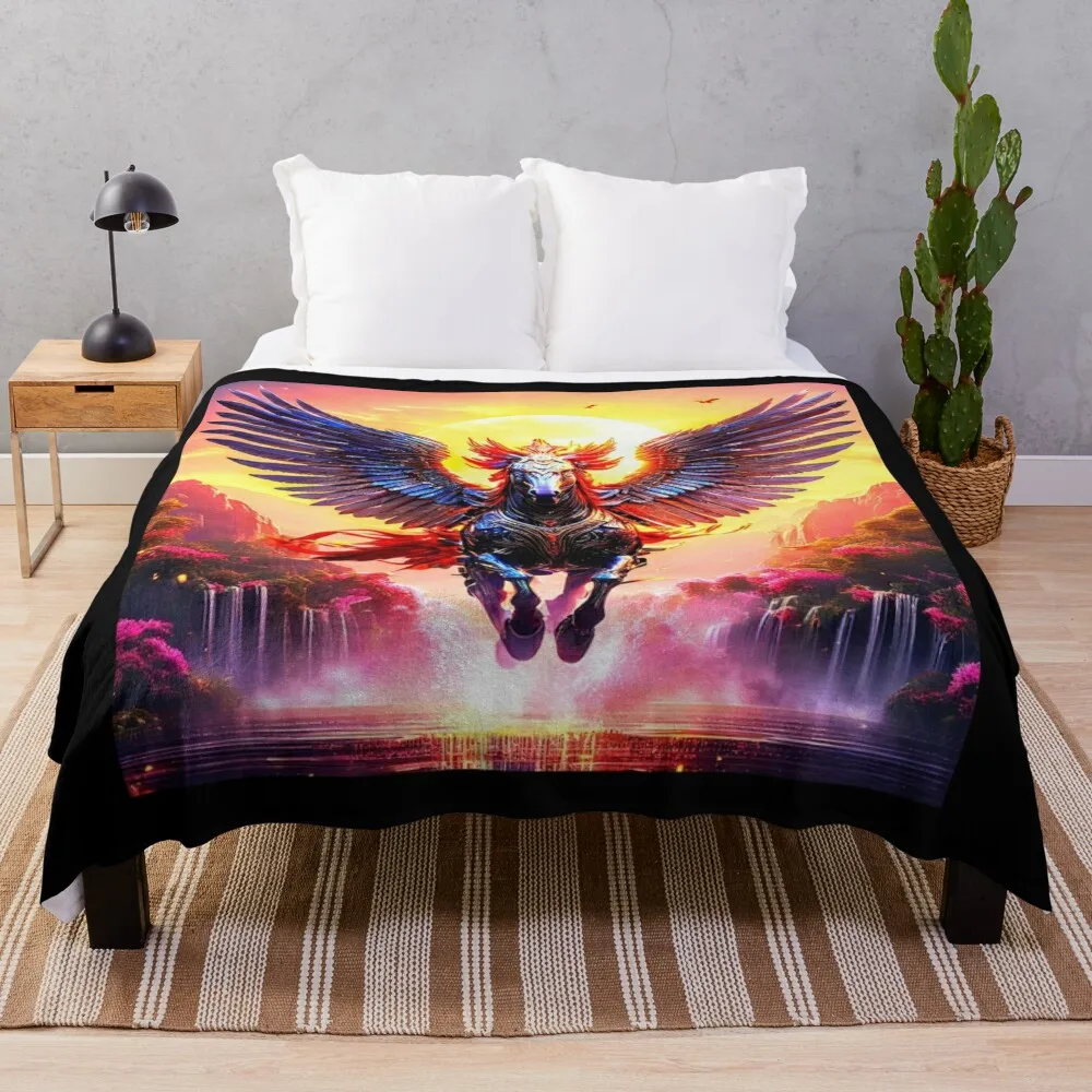 Pegasus Returns Throw Blanket Blankets For Bed Bed covers Flannels Blankets