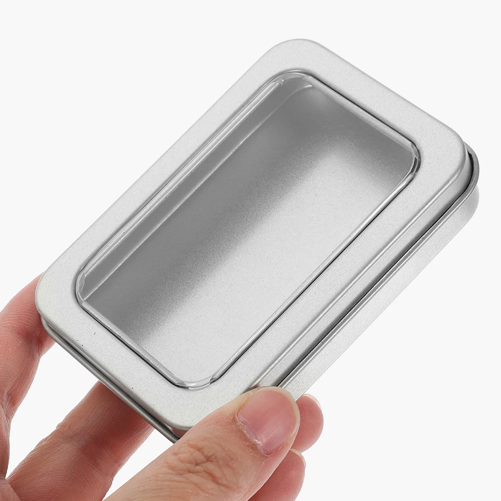 

6pcs Playing Game Card Holder Trading Card Business Cards Storage Box Sturdy Metal Case for Crafts Beads Coins Jewelry Storage