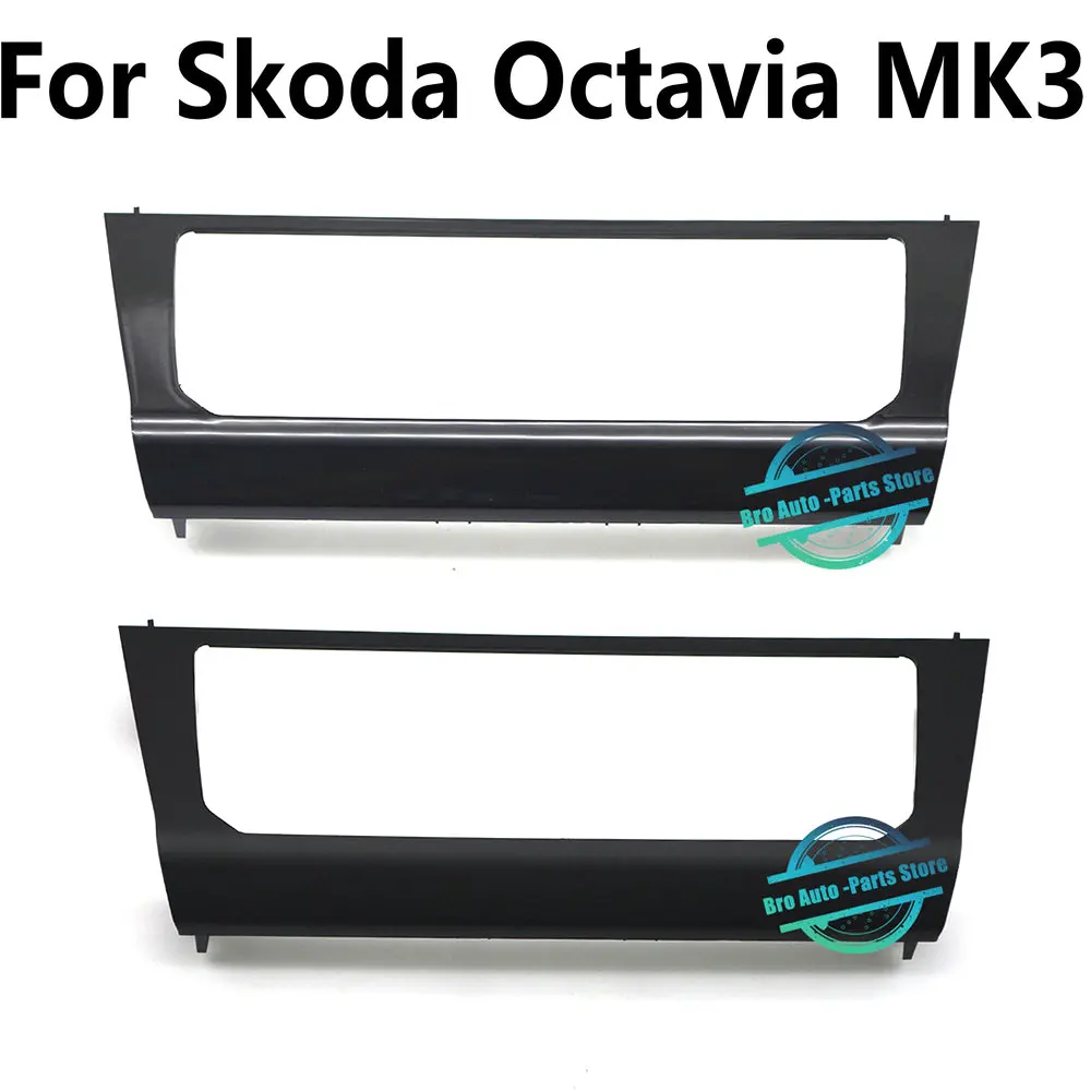 For Skoda Octavia MK3 Paint Black LCD Touch Air Conditioning Panel And Frame Paint Black Matte Black 5E0 863 152 C