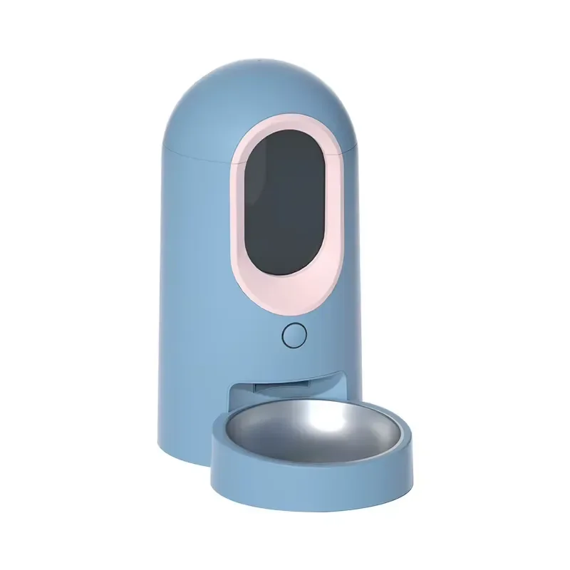 Smart WiFi Pet Feeder Automatic Food Dispenser 2.6L Capacity Rechargeable Battery Waterproof Timer Control for Cats Dogs Easy
