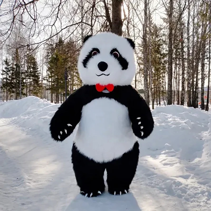 Urso Polar Gigante Traje Inflável Traje Engraçado De Mascote De Rua Boneca De Pelúcia Para Festa Cosplay