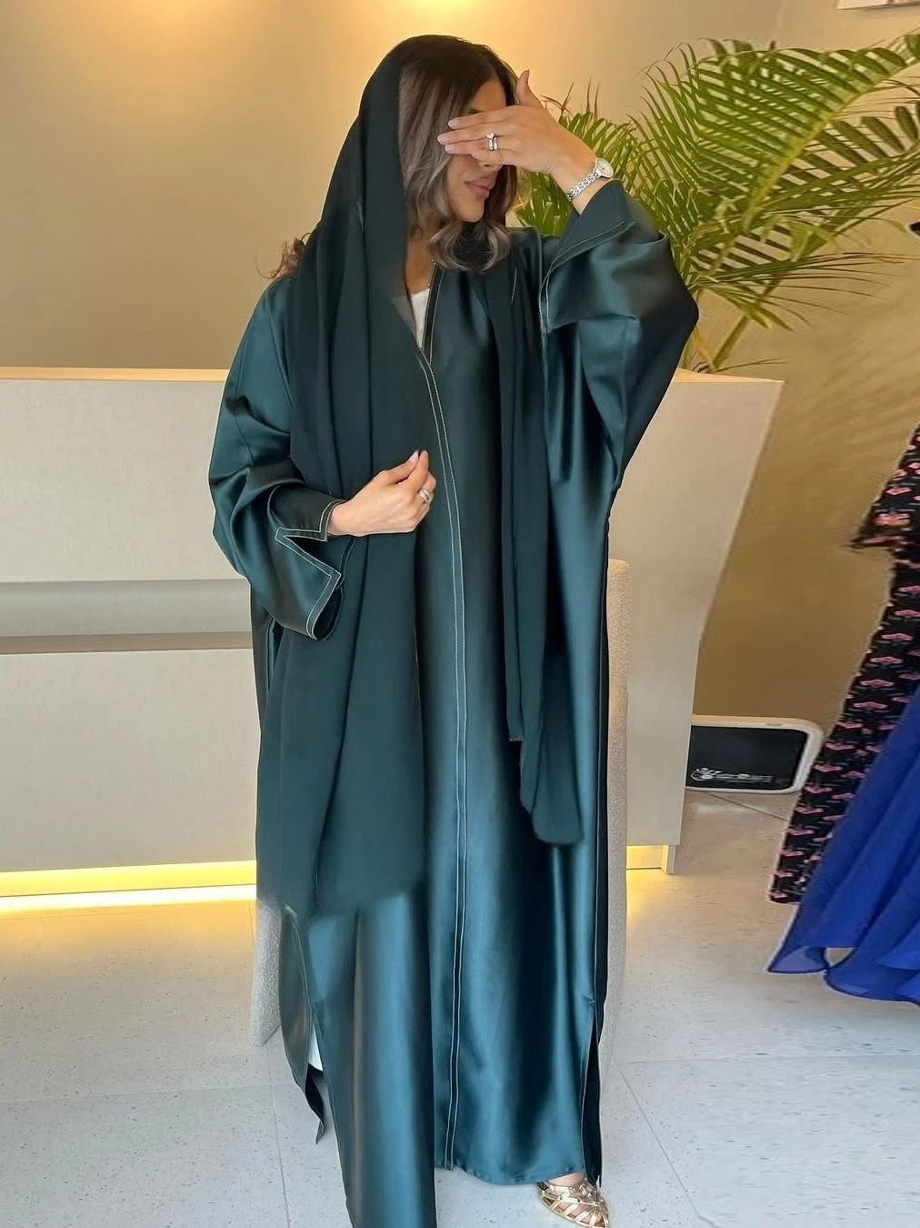 Muslimischen Modest Abaya Frauen Strickjacke Kleid Ramadan Eid Party Abayas Kleider Arabischen Lange Robe Marokko Dubai Kaftan Vestidos Jalabiya