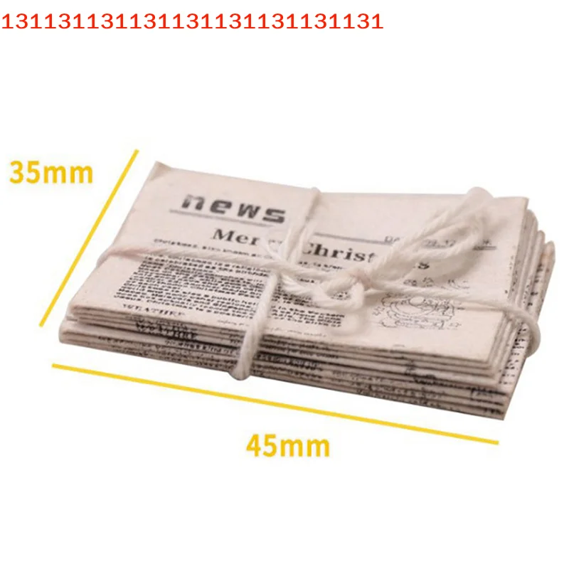1/12 Dollhouse Miniatuur Retro Krantenset Simulatiemodel Speelgoed Huismeubilair Accessoires