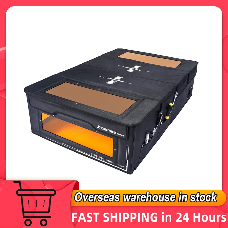 Atomstack Maker FB2 PLUS Enclosure Dust-Proof Fireproof Cover with Fan Air Outlet 1170*730*310mm For Atomstack and Ortur NEJE