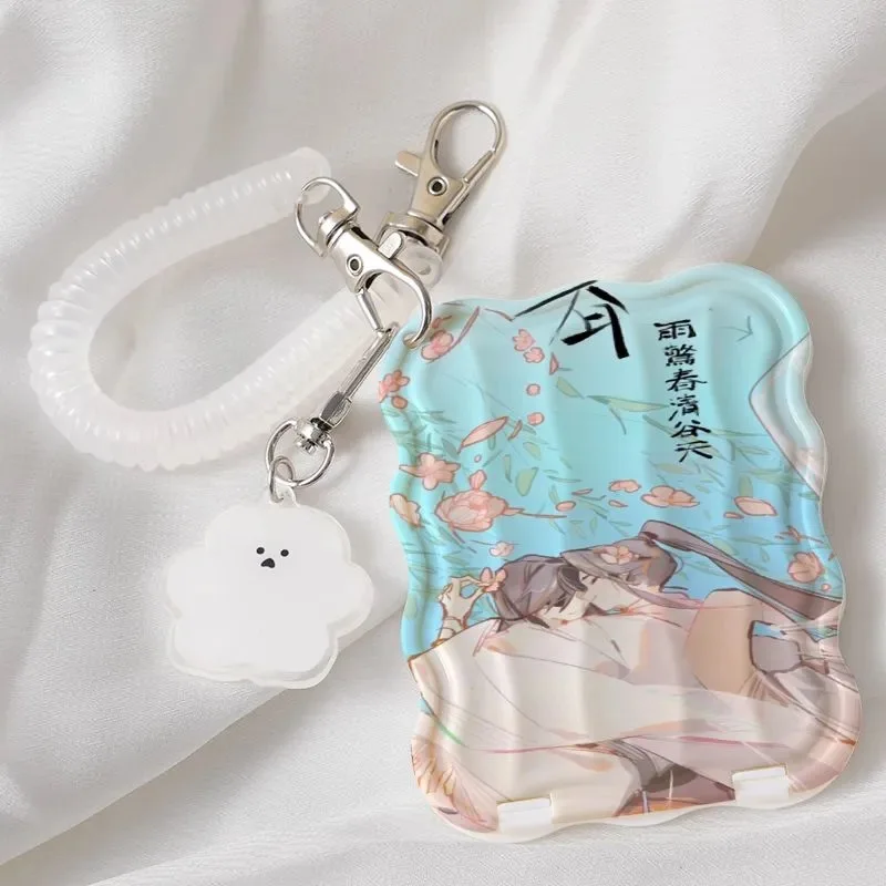 謝蓮と華成は折りたたみ式ポータブル化粧鏡、手持ち寮ドレッシングミラー、学生用小型ミラーを持っています