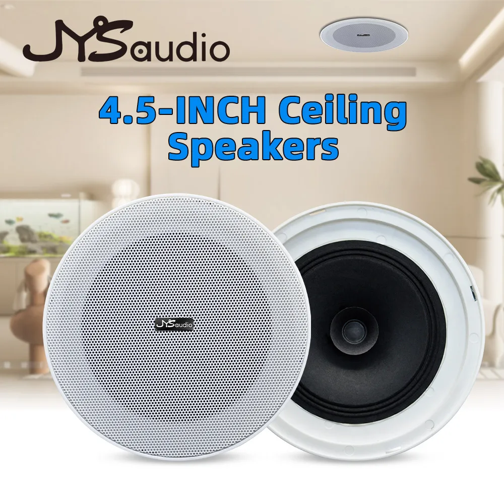 10W PA System Mini Passive Ceiling Speaker HiFi Stereo Sound 8ohm Background Music Full Range Loudspeaker for Kitchen Amplifier