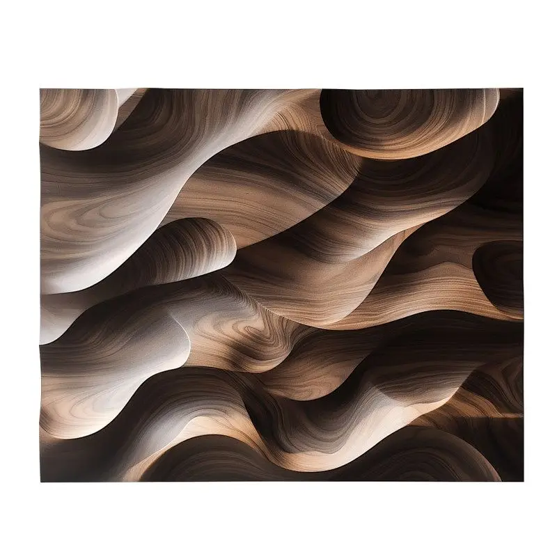 painting high sense porch three-dimensional hanging painting wabi sandy wind abstract wood carving art installation painting