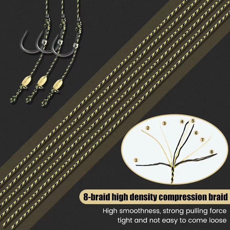 Carp Fishing Feeder Set – Bait cage with braided hook line, includes 30g/40g/50g sinkers, pre-tied fishing line rigs