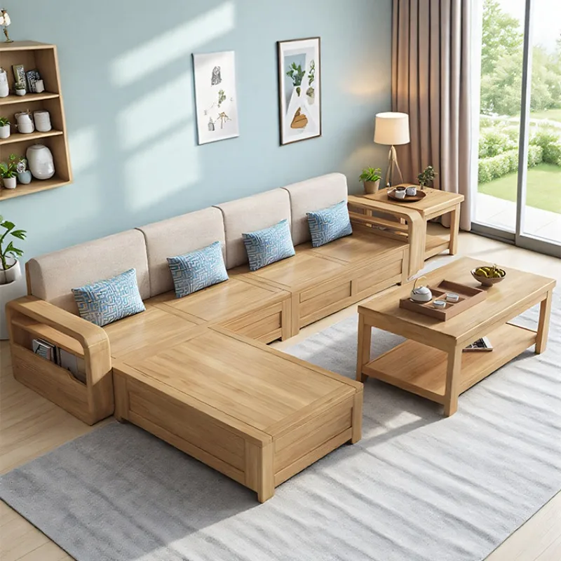 

Wood Storage Living Room Sofas Designer Sectional Nordic Luxury Living Room Sofas Lounges Modern Banken Woonkamer Furniture