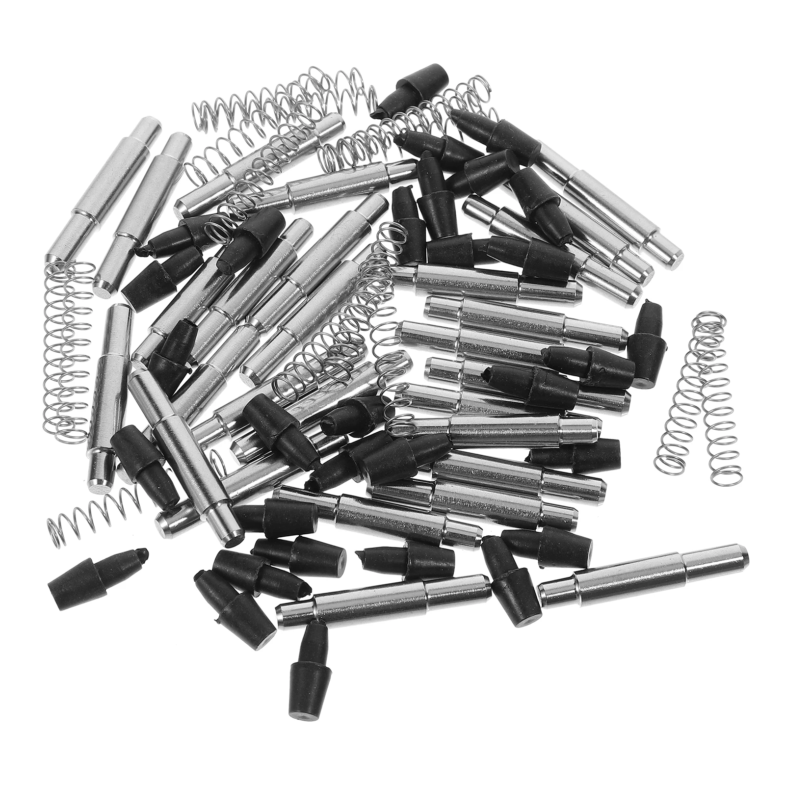 

50pcs Stainless Steel Spring Pin Durable Mechanical Accessories Glass Frame Locating Bolt Spring-Loaded Plunger Door Fastener