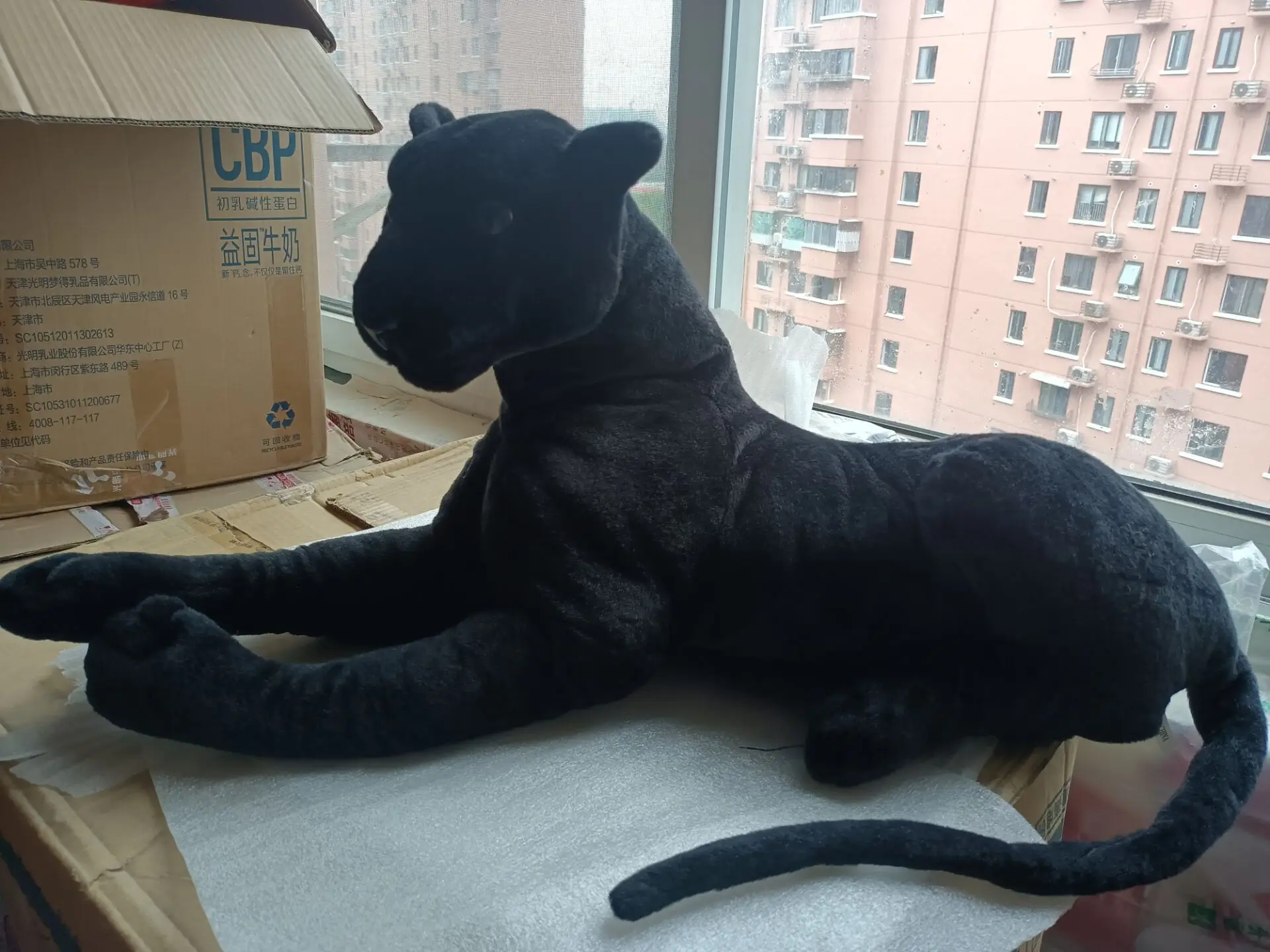 

Большой около 75 см черный леопардовый плюшевый имитация леопарда игрушка мягкая кукла подарок на день рождения s0430