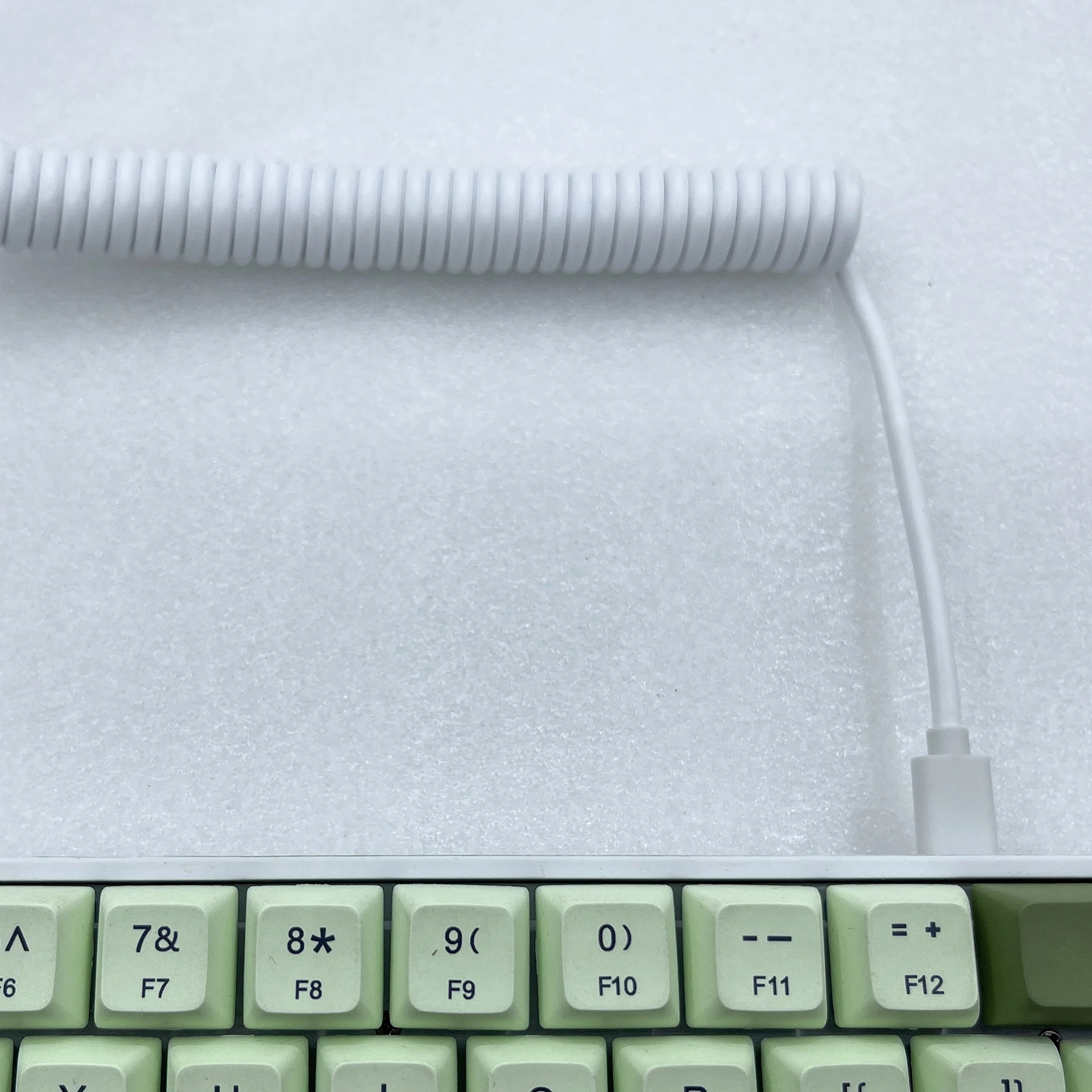 كابل شحن ملفوف مخصص ، نوع-C إلى USB ، زنبرك في المكونات ، كابل بيانات ، كمبيوتر ، لوحة مفاتيح ميكانيكية ، بيانات