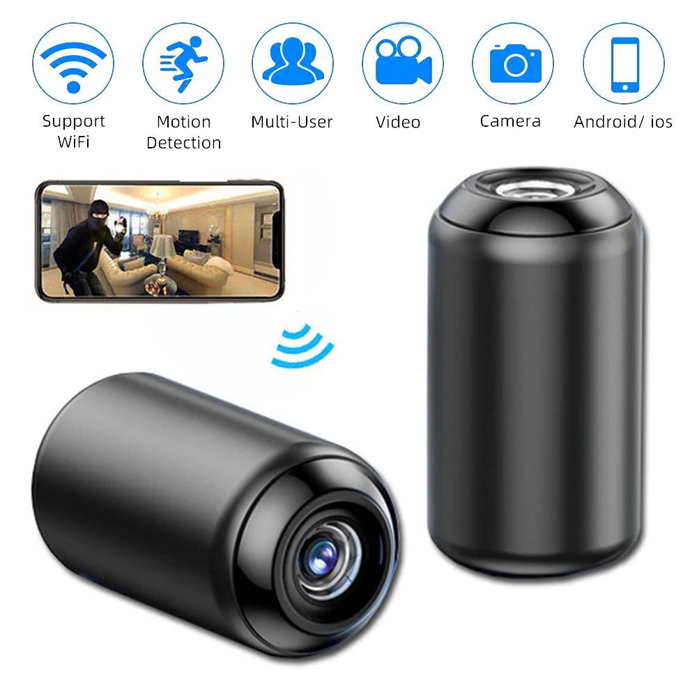 HD 1080P Mini Camera Portable Audio Video Recorder Compact Small WiFi Camera Motion Detection Security Surveillance Camcorder