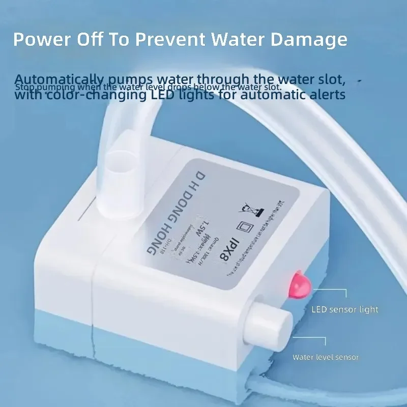 Silent Mini 5V USB Submersible Water Pump Intelligent Auto Shutoff Dry Protection Aquarium Fish Tank Drainage Tool Wave Maker