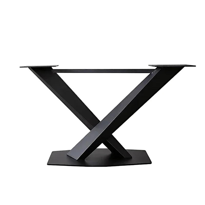 

«X-образный сверхмощный промышленный кованый чугунный кофейный утюг, обеденный металлический стол, ножки