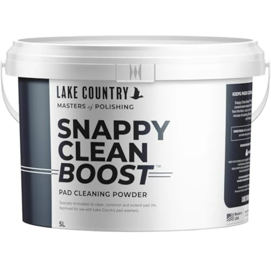 

Концентрированная чистящая пудра Snappy Cleaner для пенных, шерстяных и микрофибровых подушечек: удаляет остатки воска и полироли, продлевает срок службы подушечек.