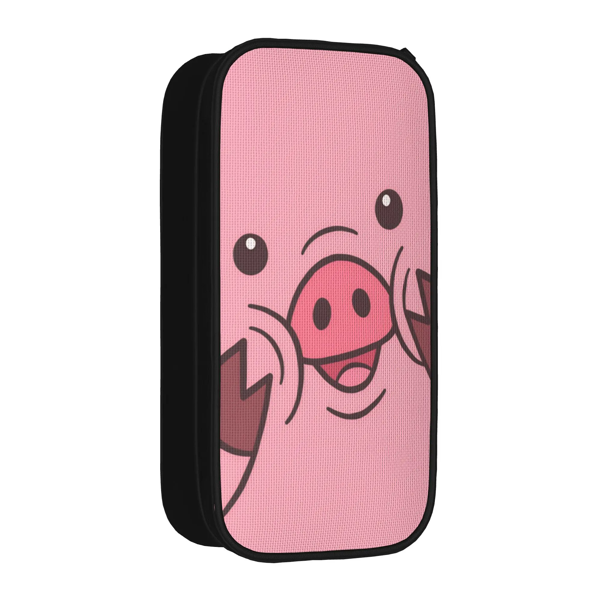 Retro Pencil Case Waddles Pencil Bag G-Gravity Falls School Pencil Cases Girls Boys Double Layer Custom Stationery Organizer