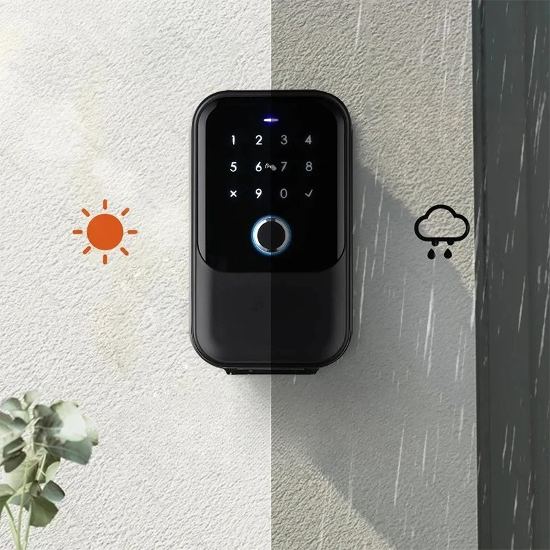 TTlock password Smart Fingerprint Digital card Inteligente Tuya Electronic Portable IP66 Lock Boxes For Smart Home