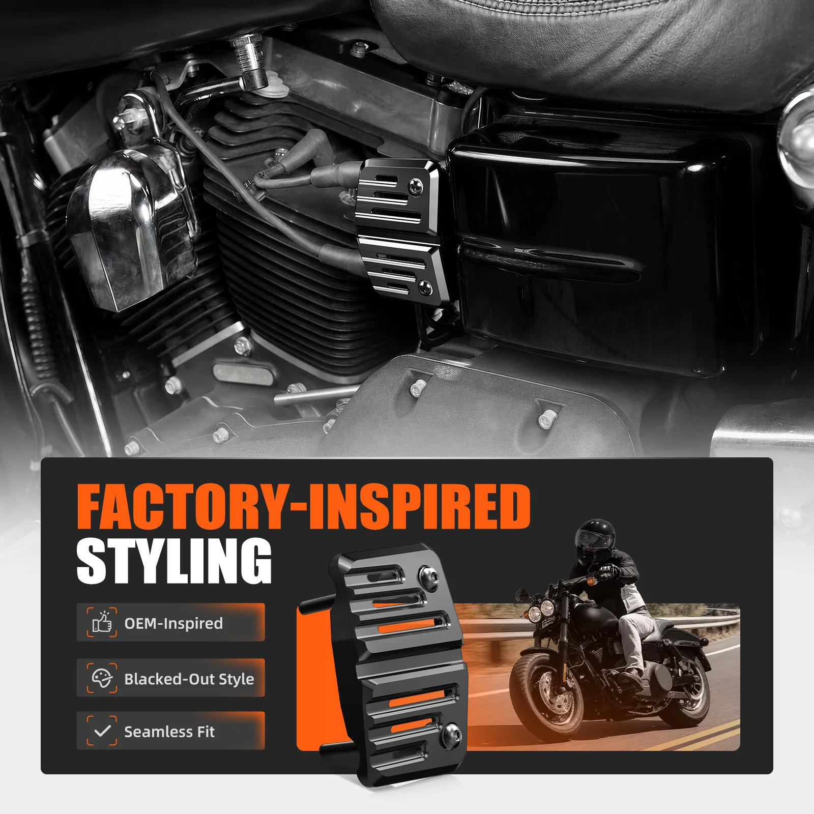 For Harley Dyna Street Bob FXDB 2006-2017 Ignition Coil Cover Low Rider FXDL Super Glide FXD FXDC Fat Bob FXDF Wide Glide FXDWG