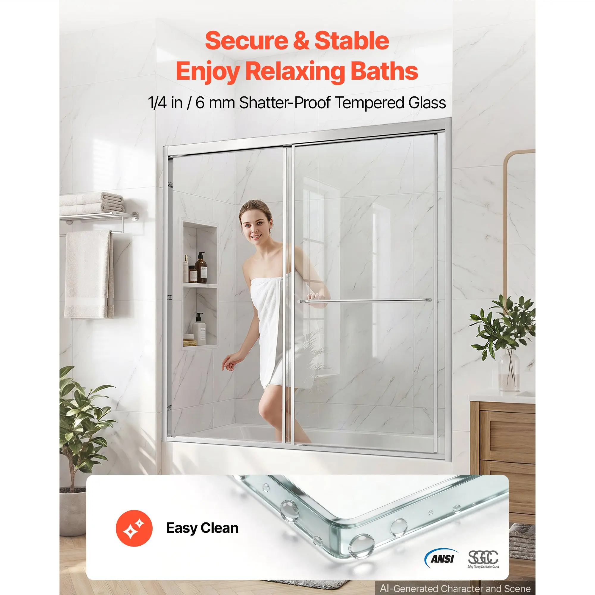 Bathtub Shower Door 60