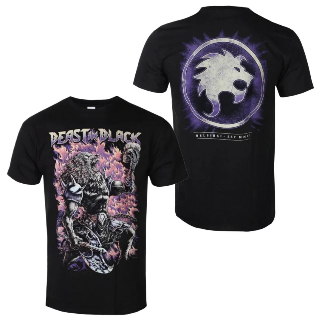 Beast In Black - To Be Or Not To Be Pattern Printed T-shirt - Metal Band T-shirt Suitable for Both Men and Women To Wear