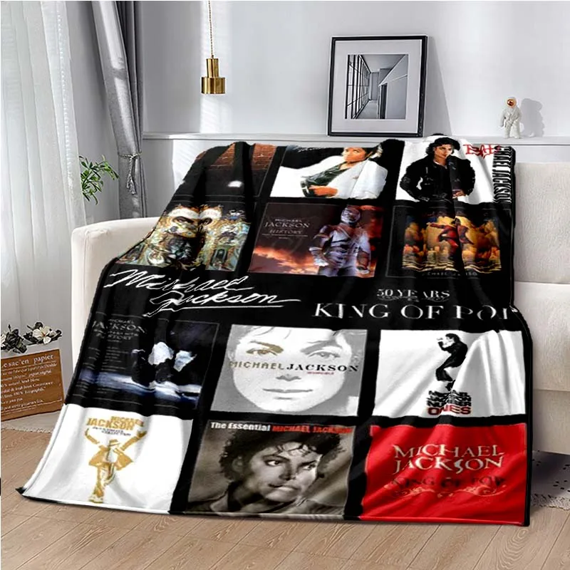 MJ M-Michael J-Jackson King Super Soft Throw Blanket,Warm Cozy Blanket for Bed,Sofa,Bedroom,Living Room,Travel,Camping,Hiking