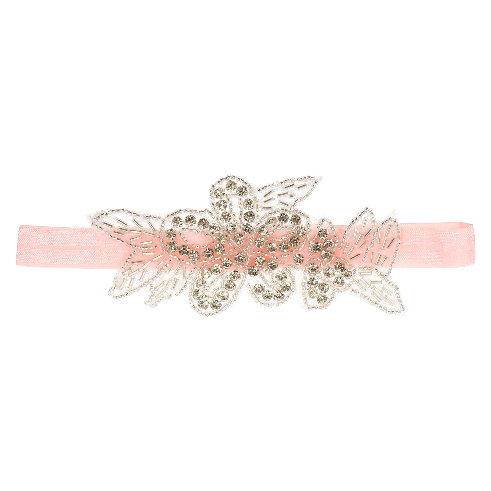 

Rhinestone Headband Baby Girl Hairband Newborn Toddler Kids Infant Headbands Floral Lace Adjustable Comfortable Photography