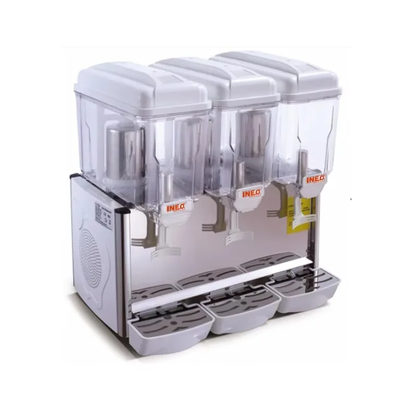 CE Approved 3 Tank Commercial Automatic Cold Beverage Juice Dispenser Cold Press Juicer for Restaurant Catering Buffet
