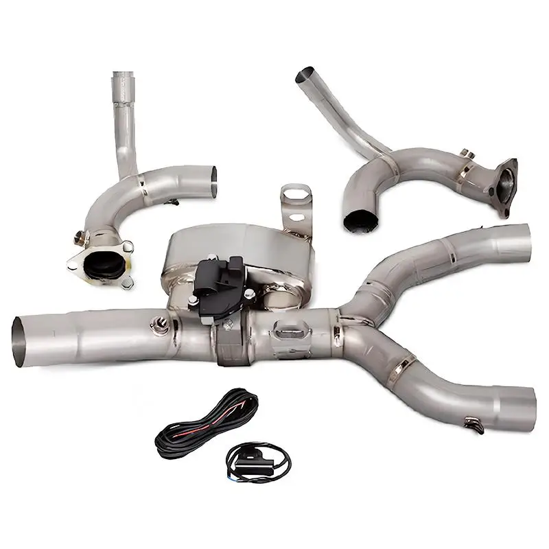 for B-M-W Motorcycle Escape System Full Titanium Alloy Motorcycle Exhaust System Modify Muffler Pipe for R1300GS 2023-2026  ADV