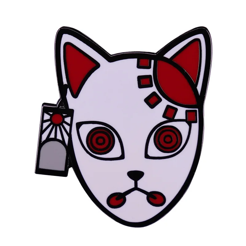 Demon Slayer Anime Enamel Brooch, Cartoon Accessory