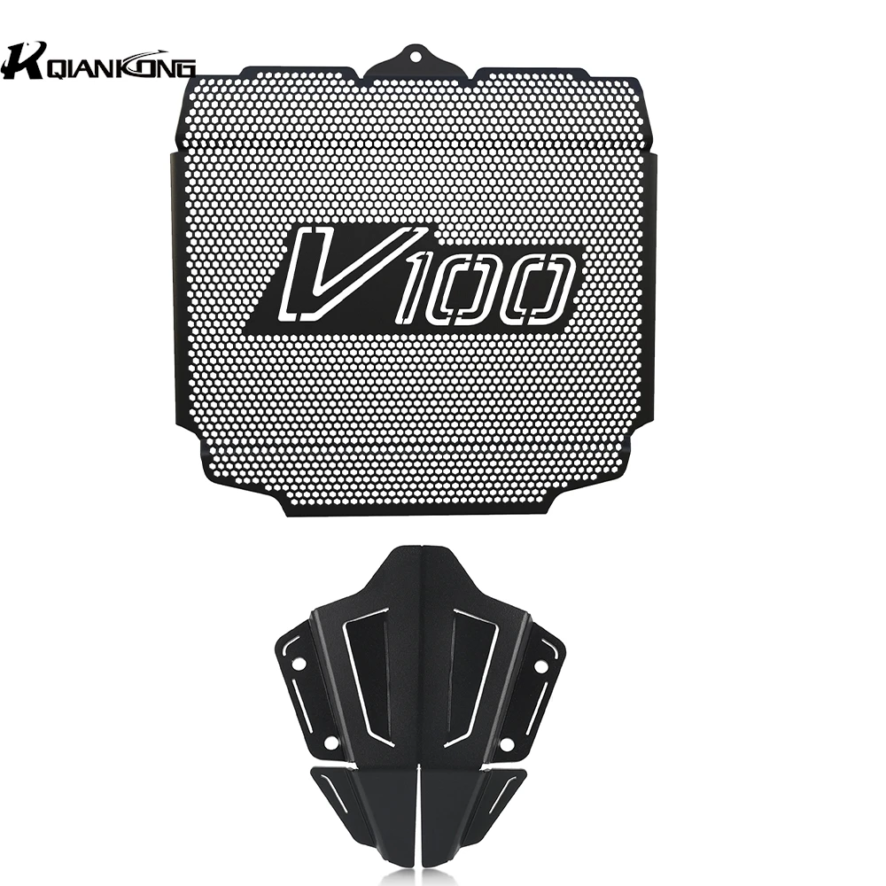 Radiator Cylinder Head Engine Guard Complete Set For Moto Guzzi V100 Mandello S 2022-2023-2024-2025 Radiator + Engine Guard Set