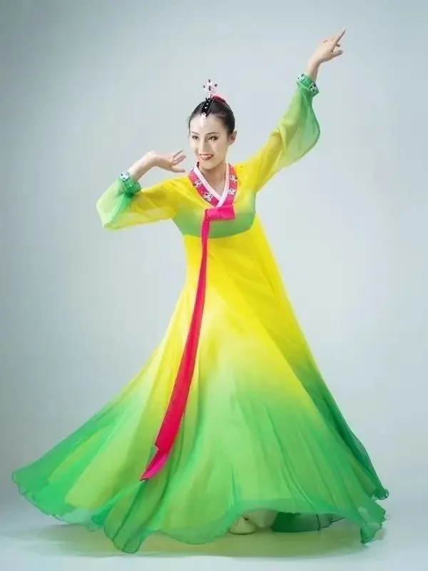 Hanbok Koreańska odzież Tradycyjna koreańska sukienka Hanbok Kobiecy koreański ludowy kostium taneczny Koreański tradycyjny kostium