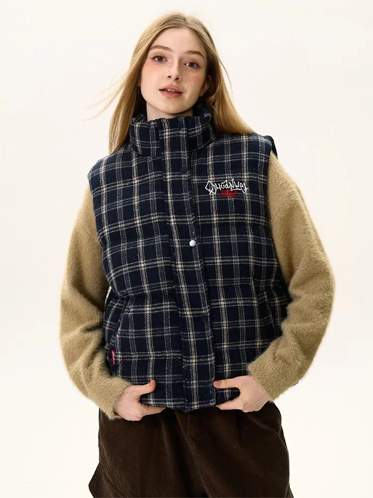 

Vests Waistcoats Thick Womens Double Breasted With Chair Summer Crochet Knitted Lace-Up Slim Ulzzang Openwork Clubwear Flexible