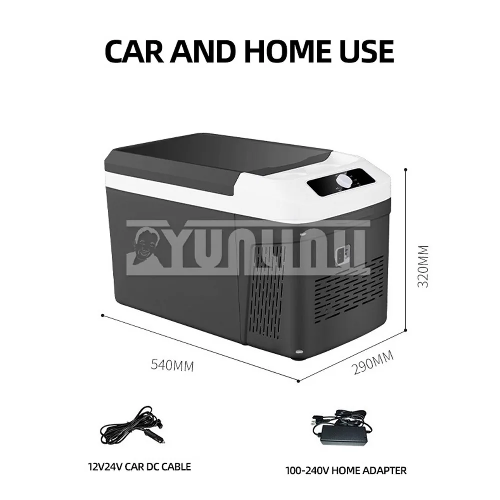 Mini réfrigérateur portable pour voiture, petit congélateur, machine de refroidissement domestique, 15L