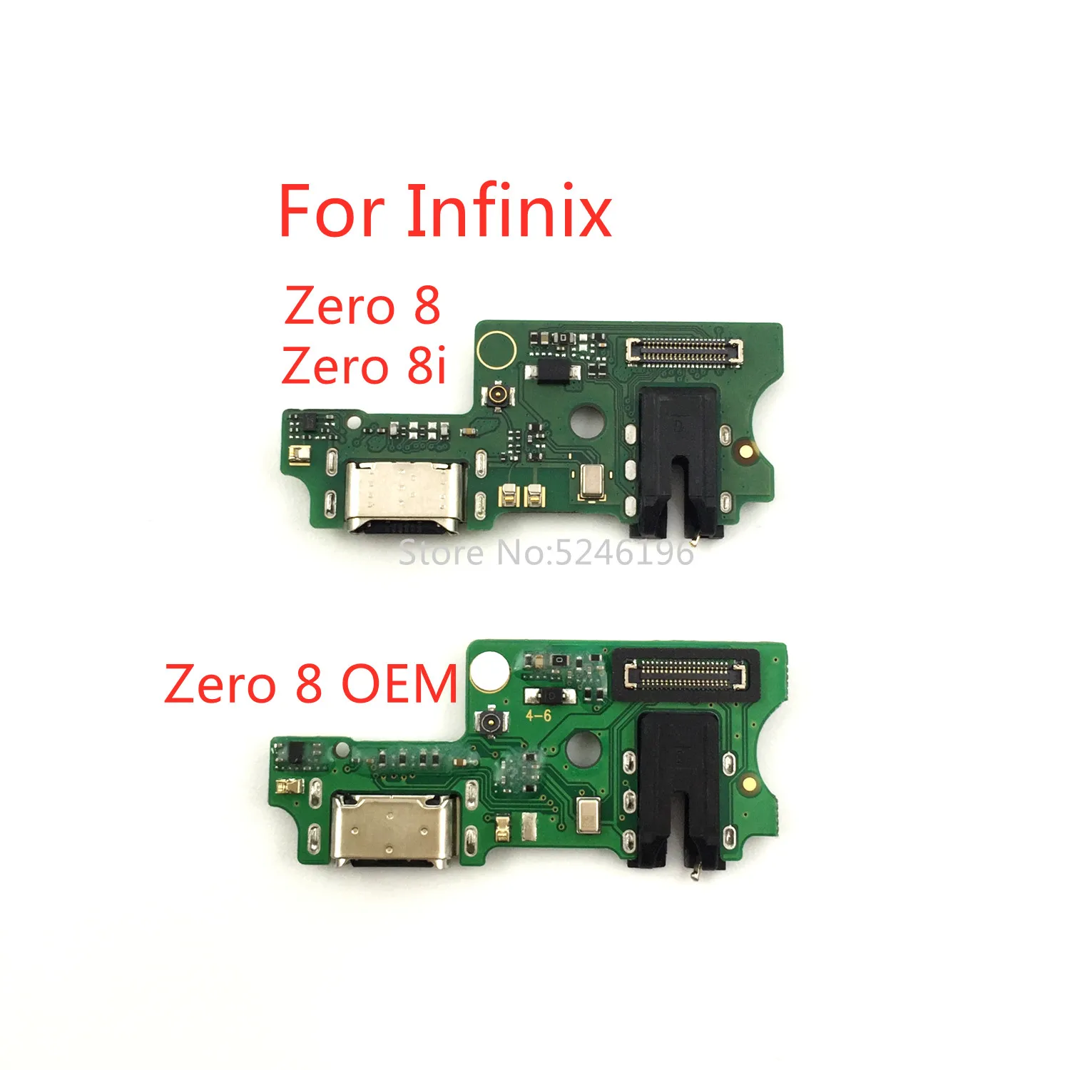 1pcs USB Charging Port Charger Flex Cable For Infinix Zero 8 X687 Infinix Zero 8i X687B Infinix Zero 8 OEM Replace Part.