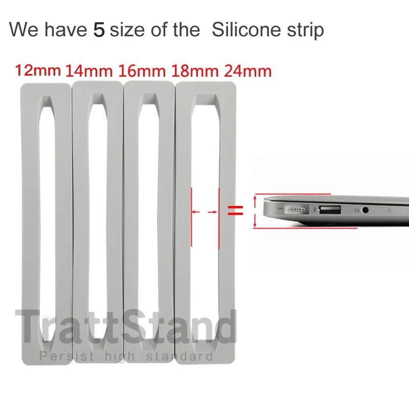 Aluminum Vertical Laptop Stand For Apple MacBook Air 15 M3 M2  Pro 16 14 13.3 Space-saving Rack Desktop Erected notebook Holder