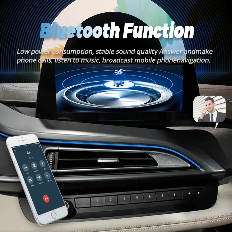 10.25inch Snapdragon 665 Android Screen For BMW I8 I12 2013-2024 NBT EVO Car Radio Multimedia Player Auto Carplay GPS Navigation