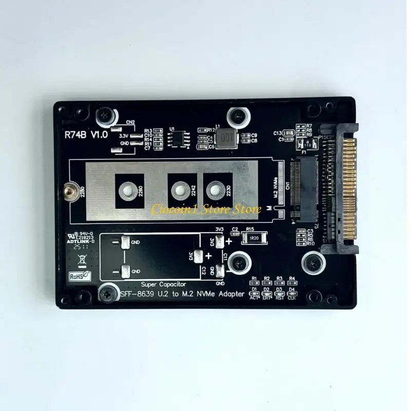 A3PC PCIe to U.2 Drive Enclosure Adapter for M-Key Drive Installation and Testing