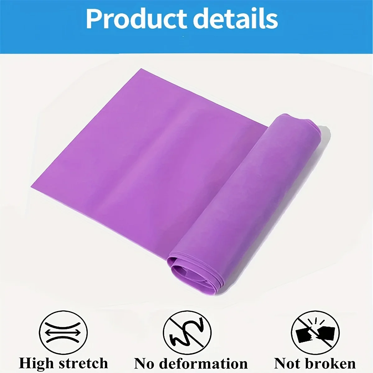 Yoga Fitness Resistance Band Long Training Stretch Bands for Physical Relax Lower Body Home Strength Elastic Exercise Bands