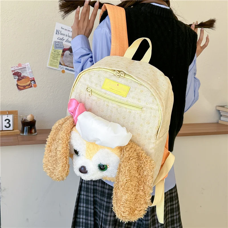 Disney Keqi'an cute and sweet student schoolbag cartoon chef dog doll casual simple shopping travel large capacity backpack