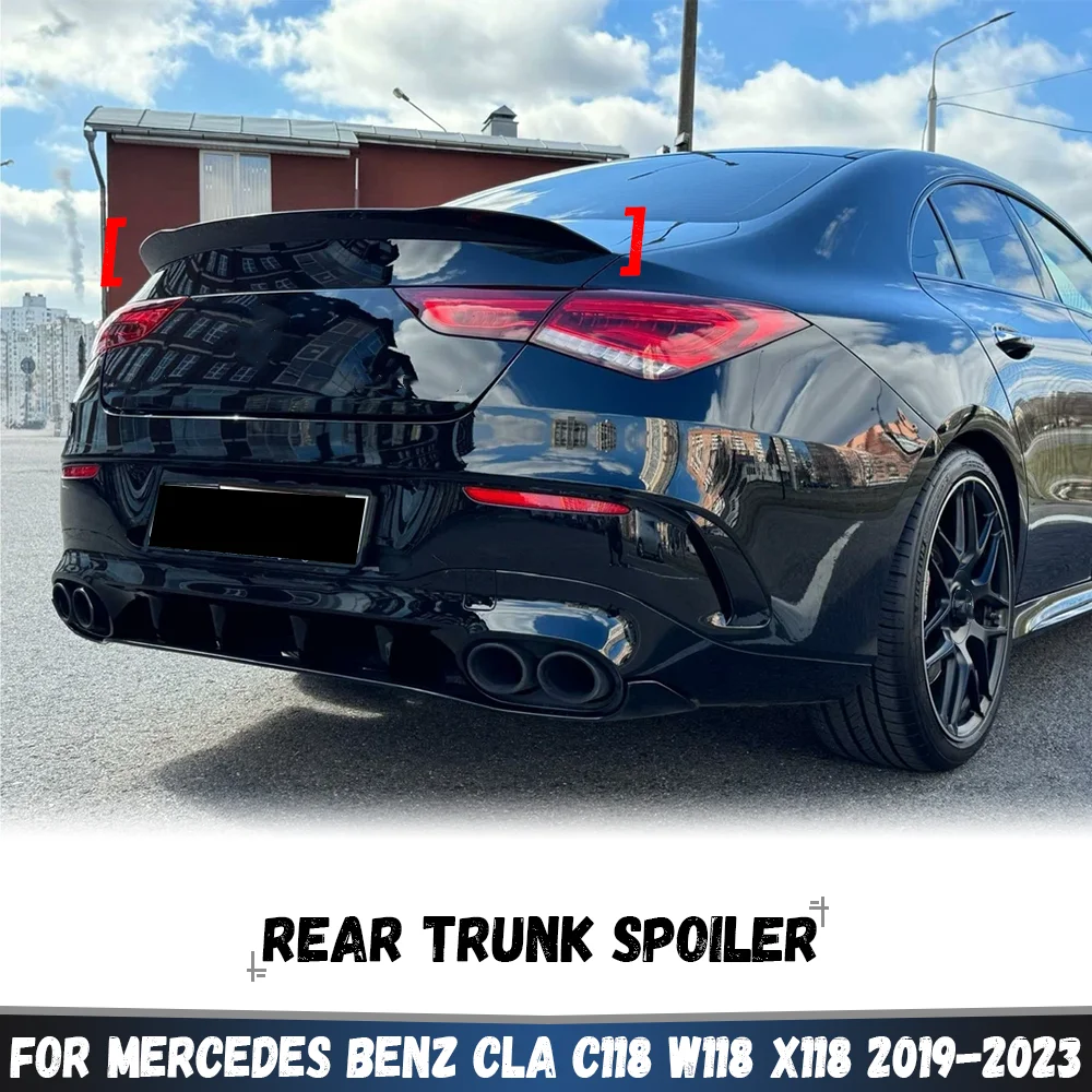 Heckspoiler für Mercedes Benz CLA-Klasse C118 W118 X118 2019-2023 CLA180 200 220 CLA35 CLA45 Heckspoilerlippe