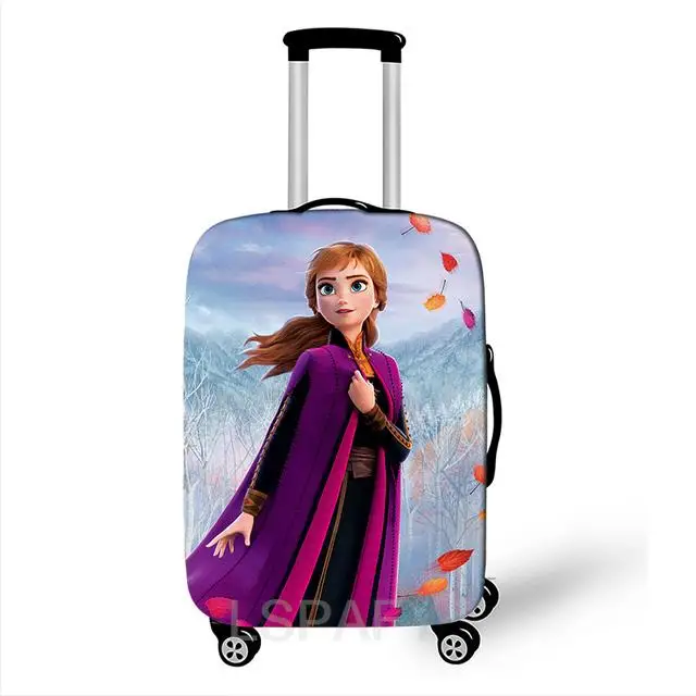 Cartoon Disney New Frozen Elsa Anna Luggage Cover Elastic Suitcase Protective Cover For Travel Bag Anti-Dust Protective Cover