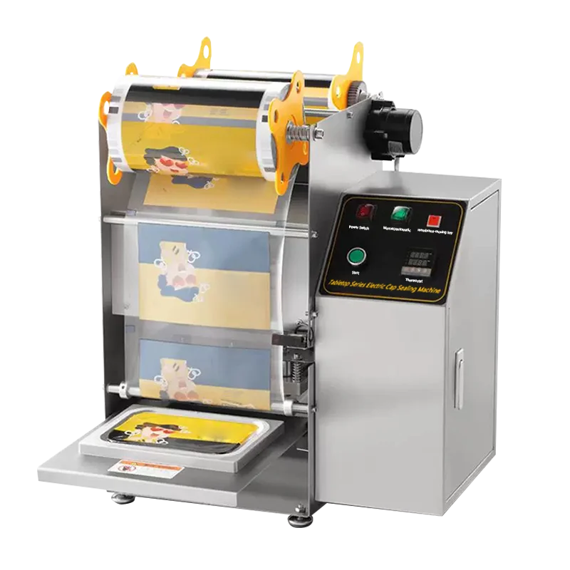 

Automatic food tray/box/bowl sealing packaging machine