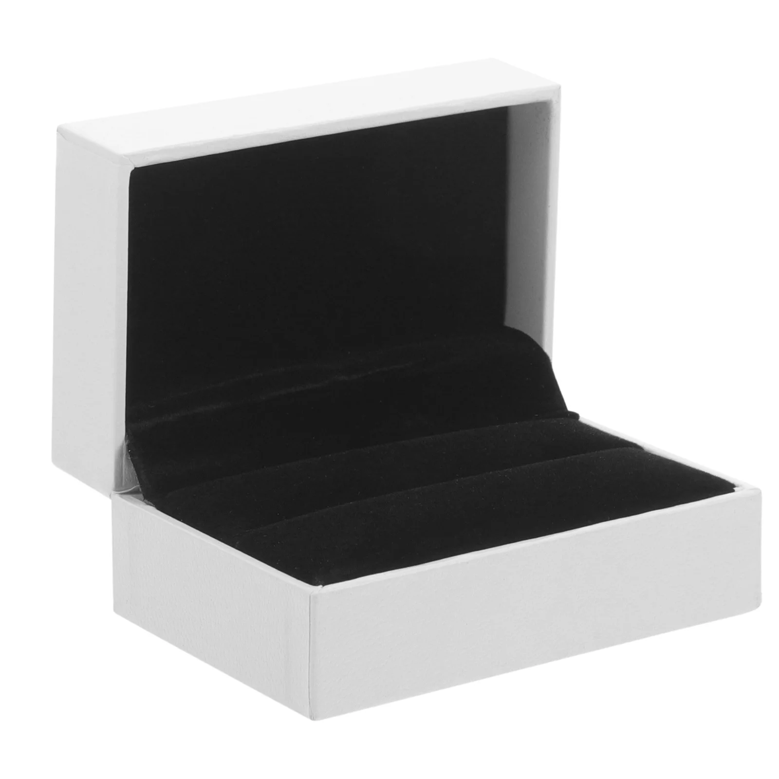 

Double Ring Box For Engagement Wedding Jewelry Gift Packaging Holder Jewelry Case Couple Rings Storage Box