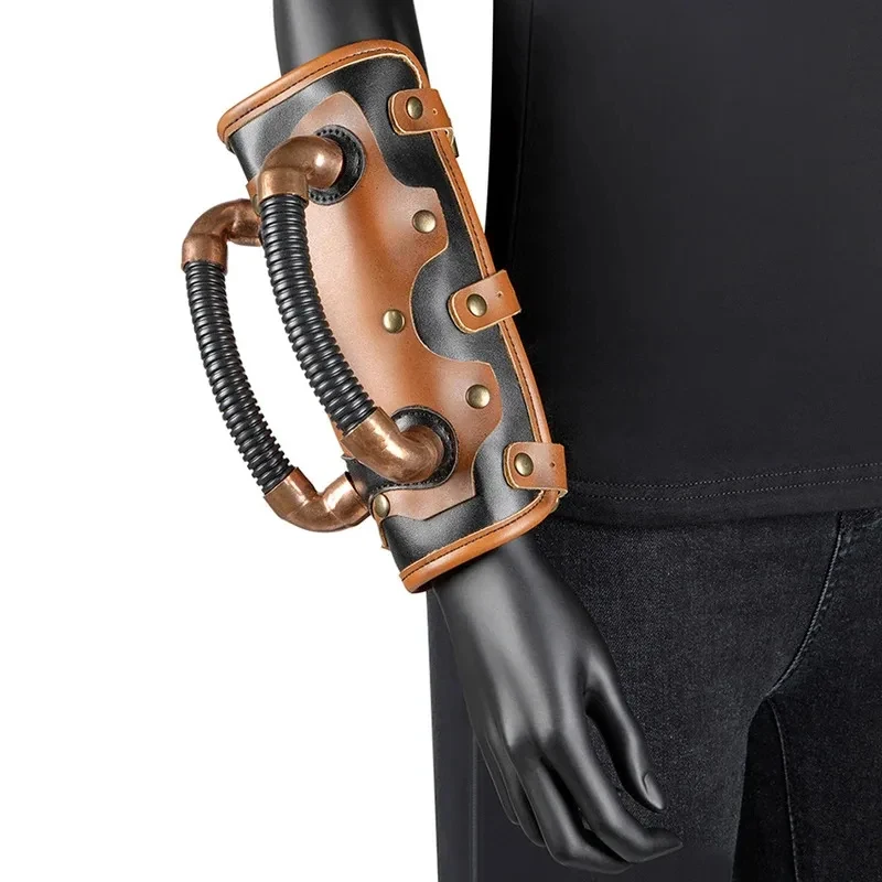 

★Halloween Cosplay Costume Retro Steampunk Wrist Cover Ring Accessory Armor Medieval Knight Industrial Rev 2026 New ♥Look Me ←_←