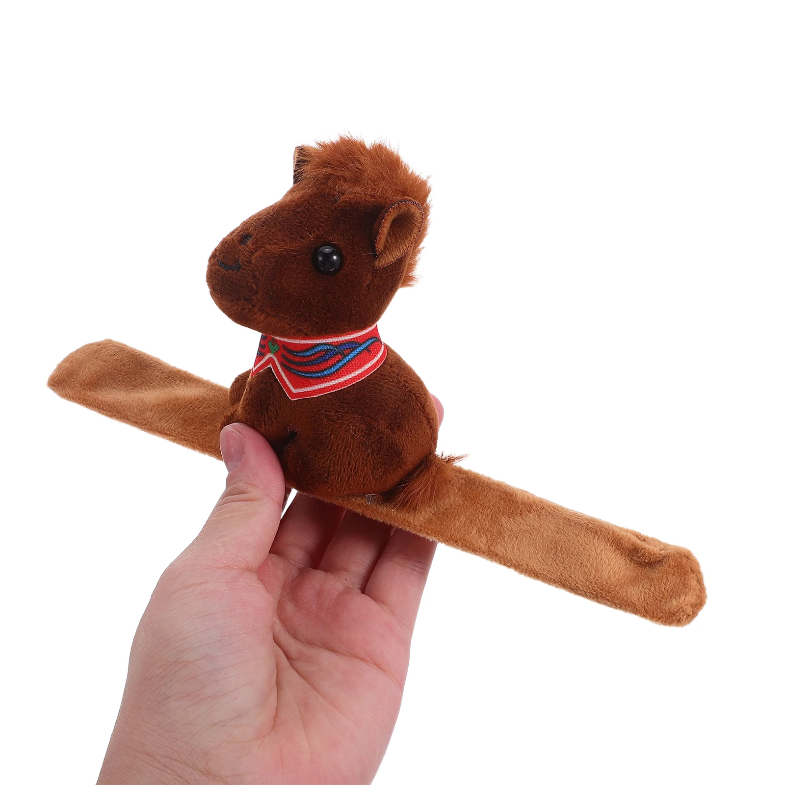 

Cartoon Horse Snap Bracelet - Lovable Animal Wrist Slap Band for Boys and Girls - Fun Party Accessory for Lunar