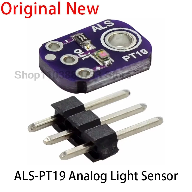 Módulo de Sensor de luz analógico de ALS-PT19, placa de ruptura de Sensor de luz de alto rango dinámico para Arduino, módulo de Sensor de luz UV de 2,5 V-5,5 V