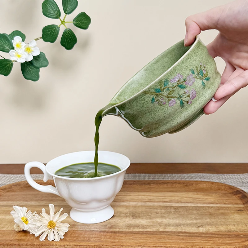 

Japanese Cherry Blossom Set Song Dynasty Tea 5pcs Ceramic Matcha Bowl Tools For Gift Giving Ceremonial Grade Collection